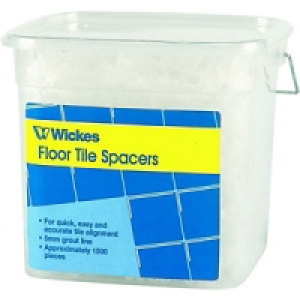 Wickes Floor Tile Spacers 5mm 1500 Pack £9.99