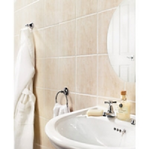Wickes Florina Beige Gloss Ceramic Wall Tile 200x250mm £8.09