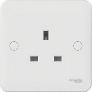 Lisse 1 Gang 13A Unswitched Socket White &pound;2.29