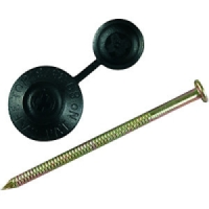 Wickes Profile Sheeting Nails 70mm Black PK100 £17.49