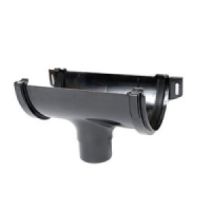 Wickes Black High Capacity Gutter Running Outlet 68mm £4.89