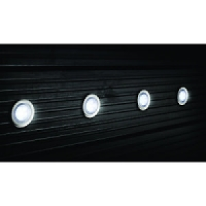 Wickes White LED Deck Lights Extension Kit 45mm 4 Pack &pound;14.99