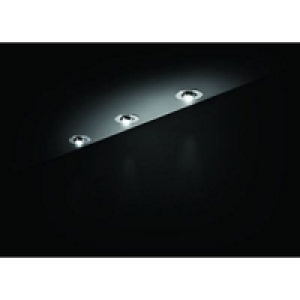 Wickes Vetus LED Cabinet Display Kit Chrome 3 Pack