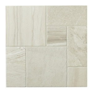 Wickes Modular Stone Effect White Porcelain Floor Tile 436x4