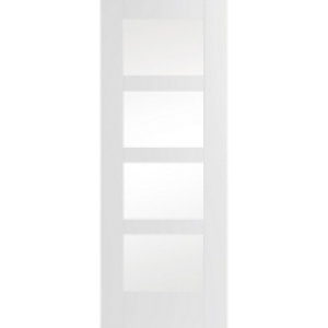 Wickes Barton Internal Softwood Door White Glazed Primed 4 P £135.00