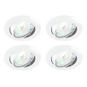 Classic Tilted Downlight White 4 Pack