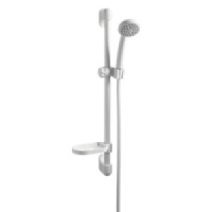 Wickes Single Spray Showerhead and Riser Rail Kit White £15.99