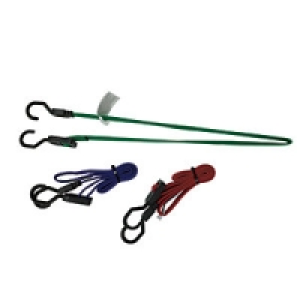Wickes Adjustable Bungee Cords Pack 3