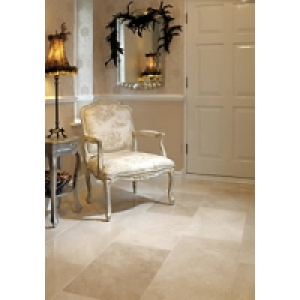 Wickes Champagne Brushed Marble Wall & Floor Tile 610 x 406m