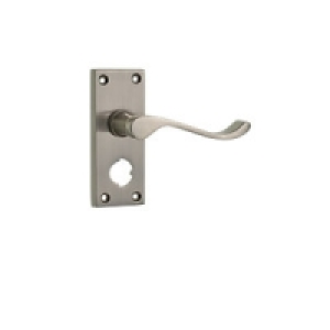 Wickes York Victorian Scroll Privacy Handle Satin Nickel Fin £14.03