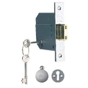Yale P-M562-CH-67 5 Lever British Standard Deadlock 64mm Chr