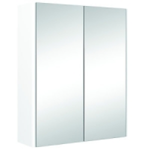Wickes Bathroom Semi-Frameless Double Mirror Cabinet White 5 £64.99