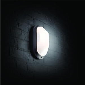 Wickes 60W Oval Bulkhead Black £9.99