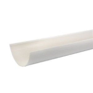 Wickes White Roundline Gutter Length 4000mm £8.39