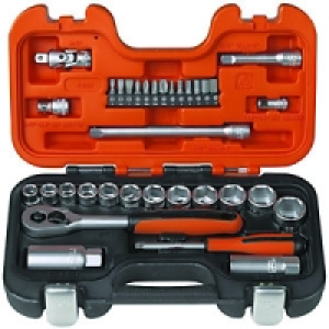 Bahco 34 Piece 1/4in & 3/8in Socket Set £49.99