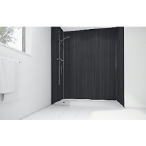 Wickes Pinstripe Gloss Laminate 1700x900mm 3 sided Shower Pa £825.00