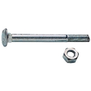 Wickes Carriage Bolt Nut & Washer M6x75mm Pack 6 £2.99