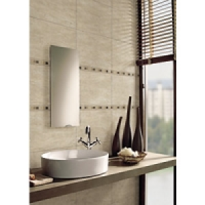 Wickes Sofia Beige Travertine Natural Stone Mosaic Border Ti £22.49