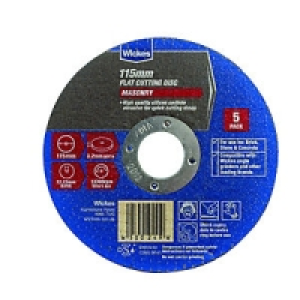 Wickes Masonry Flat Cutting Disc 115mm Pack 5 £12.99