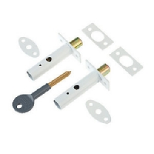 Yale P-2PM444-WE-2 Door Security Bolt White Pack 2 £14.99