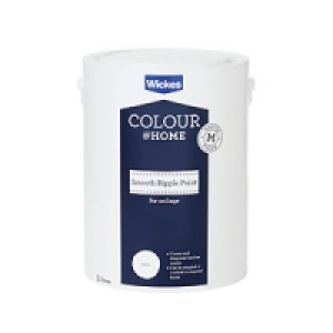 Wickes Colour @ Home Smooth Ripple Ceiling Emulsion Brillian &pound;18.99