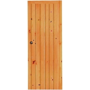 Wickes Keswick Internal Softwood Door Knotty Pine Ledged & B £64.99