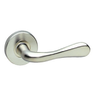 Urfic Victoria Lever On Rose Latch Satin Nickel