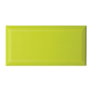 Wickes Bevelled Pistachio Ceramic Wall Tile 100x200mm