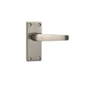 Wickes Toronto Victorian Straight Latch Handle Set Satin Nic £14.03
