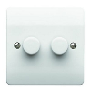MK 300W Dimmer Double 2W K1522RPWHILV £29.99