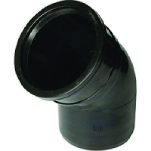 Wickes 110mm Black Soil Pipe 135 Deg Bend £8.99