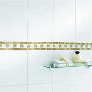 Wickes Mocha Matt Travertine Border Tile 58x305mm £16.99