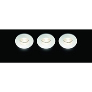 Wickes Saden Fixed Bathroom Downlight White 3 Pack £15.99
