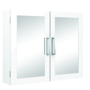 Wickes Bathroom Double Mirror Cabinet White 600mm £39.99