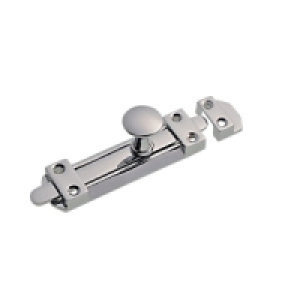 Wickes Heavy Duty Flat Bolt Chrome Finish 100mm £8.99