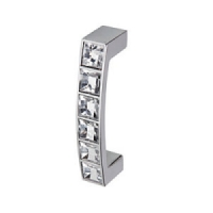 Wickes Acrylic Diamond D Handle Chrome 64mm 2 Pack &pound;5.49