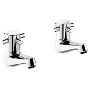 Wickes Orian Contemporary Basin Taps Chrome £25.00