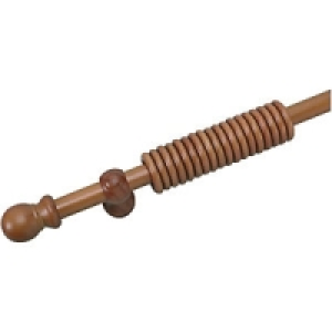 Wickes Wooden Curtain Pole Teak Effect 1.8m £17.99
