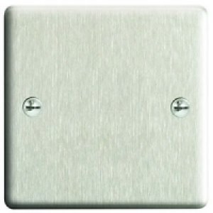 Wickes Blanking Plate 1 Gang Brushed Steel Raised Plate £4.99