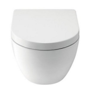Wickes Trento Wall Hung Toilet Pan with Soft Close Toilet Se