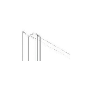 Aqualux Universal Bath/Shower Screen Side Seal 2000mm £9.99