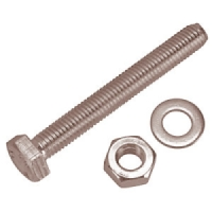 Wickes Hexagon Set Screws M10x100mm Pack 4