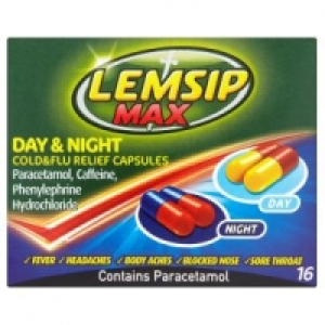 Max Day & Night Cold & Flu Relief Capsules £3.45