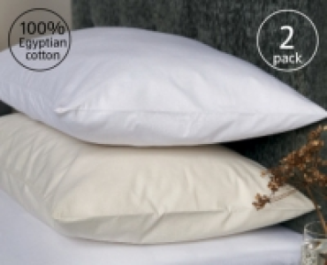 Egyptian Cotton Pillowcase Pair £3.49