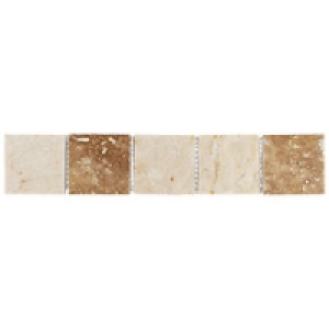 Wickes Beige Matt Marble Border Tile 48x250mm £14.99