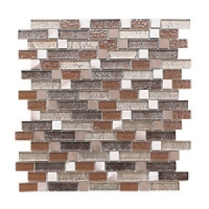 Wickes Atlas Gold Random Length Mosaic Tile 260 x 280mm
