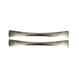 Wickes Slimline Bow Handles Brushed Nickel Finish 185mm 2 Pa