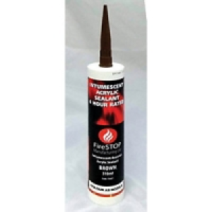 4FireDoors Intumescent & Acoustic Acrylic Sealant Brown 310m £4.99