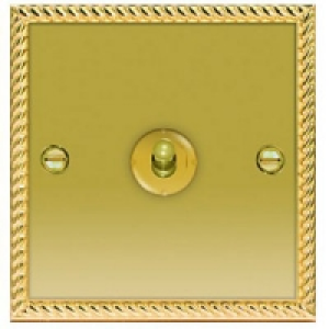 Wickes 10A Toggle Light Switch 1 Gang 2 Way Polished Georgia