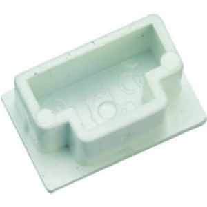 Wickes Mini Trunking End Cap White 25x16mm 5 Pack &pound;2.40